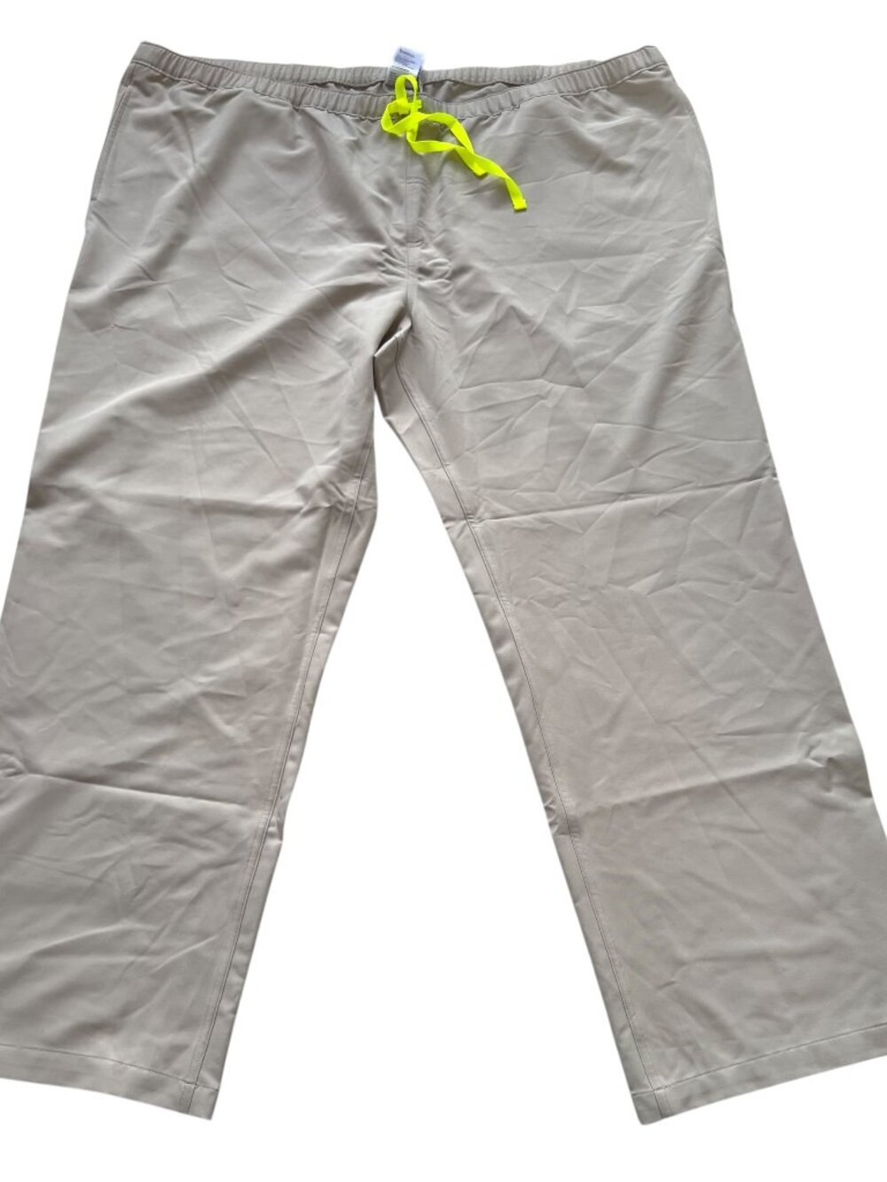 Figs Scrub pants Pisco Basic mens 6XL T khaki beige drawstring tall long inseam